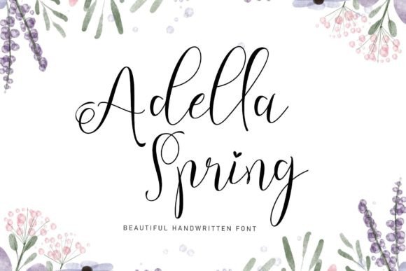 Adella Spring: A Script Font for Elegant Digital Marketing