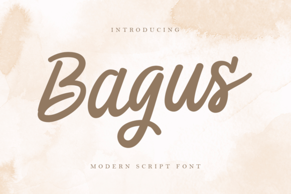 Bagus: A Modern Script Font for Crafting Beautiful Products