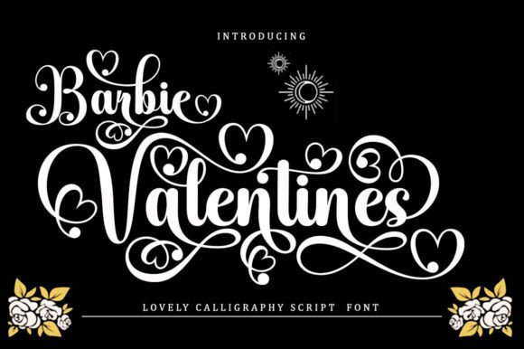 Barbie Valentines: A Calligraphy Script Font for Elegance