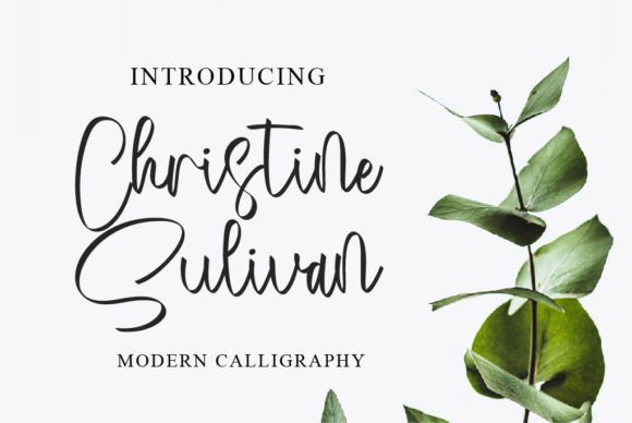 Christine Sulivan: A Script Font for Editorial Sophistication