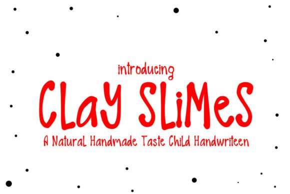 Clay Slimes Font: The Handwritten Typeface for Creative Crafters