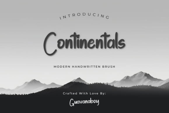 Continentals: A Stylish Handwritten Font for Modern Branding