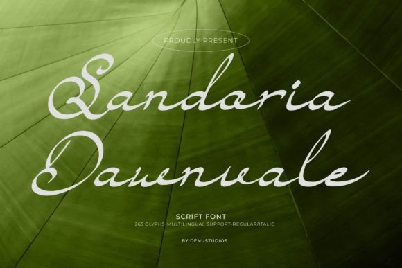 Elevate Brand Messages with Sandoria Dawnvale Script Font