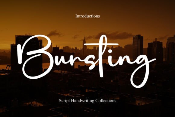 Elevate Your Handmade Creations with Bursting Font