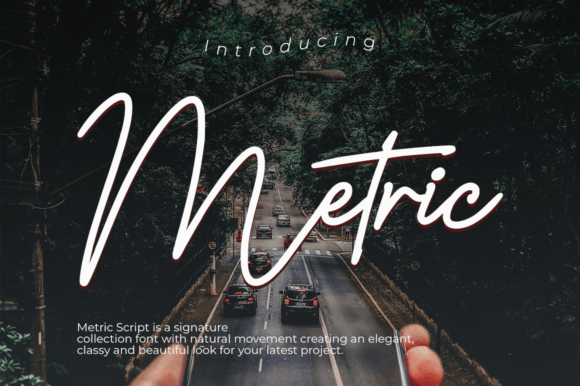 Metric: A Signature Script Font for Sophisticated Web Design