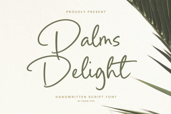 Palms Delight: A Dazzling Script Font for Modern Web Design