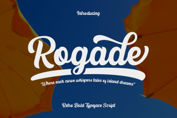 Rogade: A Nostalgic Script Font for Editorial Charm