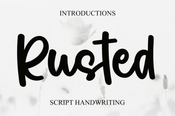 Rusted: A Festive Script Font for Creative Product Design