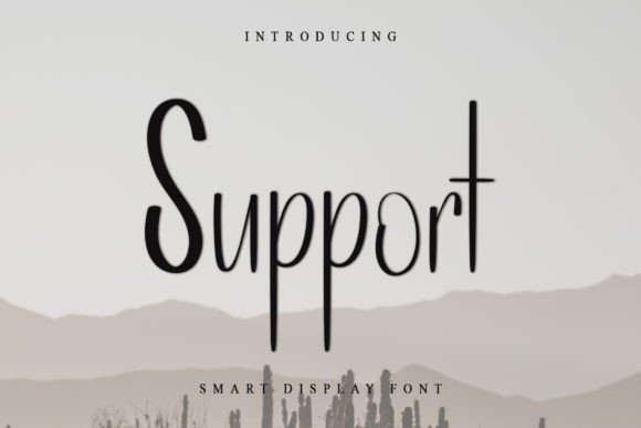 Support Font: A Handwritten Elegance for Your Crafts
