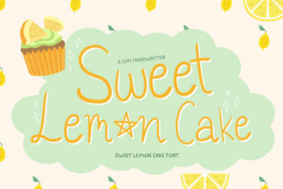 Sweet Lemon Cake: A Charming Handwritten Font for Editorial Design