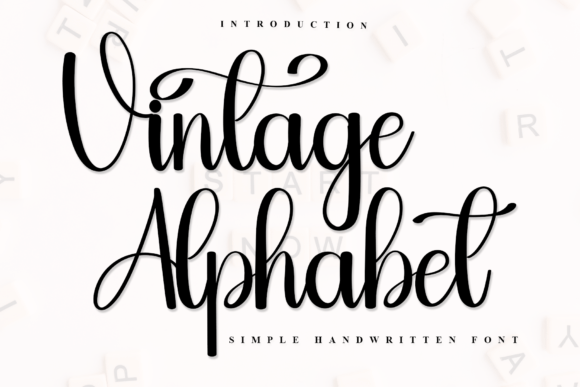 Vintage Alphabett: The Perfect Font for Handmade Products