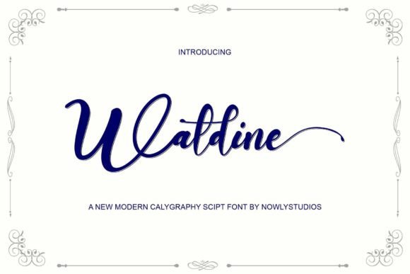 Waldine: The Elegant Handwritten Font for Crafters