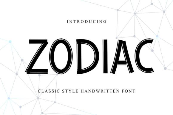 Zodiac: A Charming Handwritten Font for Crafters